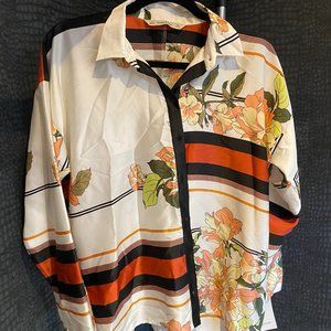 Satin Printed Blouse